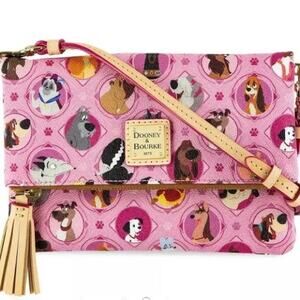 Rare Dooney & Bourke Disney Dogs Crossbody Bag - Pink